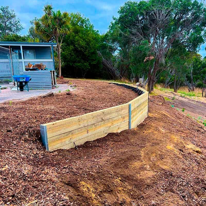 timer retaining wall